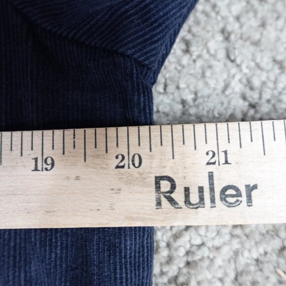 Vintage LL Bean Dress 10 Blue Corduroy Modest Prairie Cottagecore Plant Mom USA - Picture 5 of 11